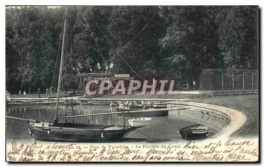 Parc de Versailles — La Flottille du Canal — Éditeur : 41