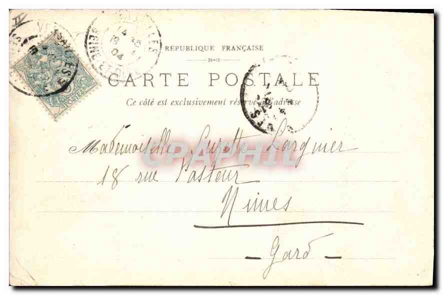 CPA Versailles Hameau de Marie Antoinette Le Moulin  — Verso