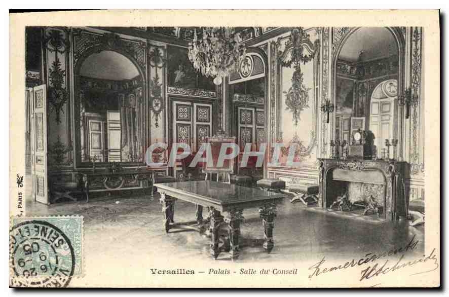 CPA Versailles Palais Salle du Conseil 
