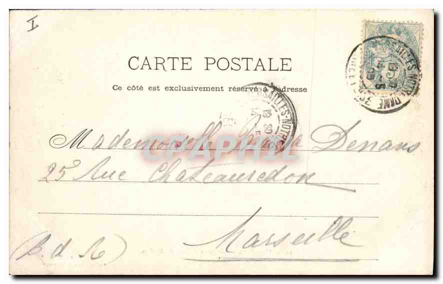 CPA Versailles Chateau Cour de Marbre  — Rückseite