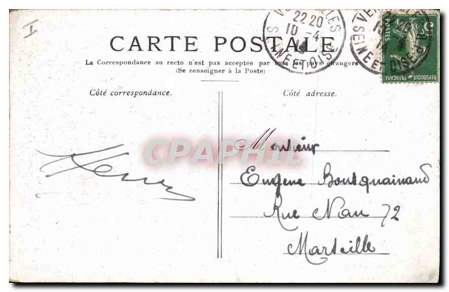 CPA Versailles Le Petit Trianon  — Verso