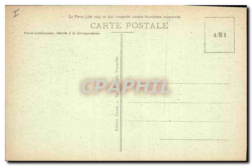 CPA Versailles Le Parc Bassin de Latone  — Verso
