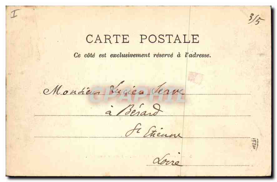 CPA Versailles Chateau Facade Centrale  — Verso