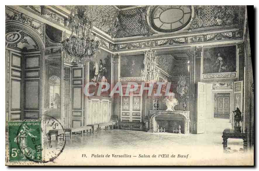 CPA Palais de versailles Salon de l'Oeil de Boeuf 