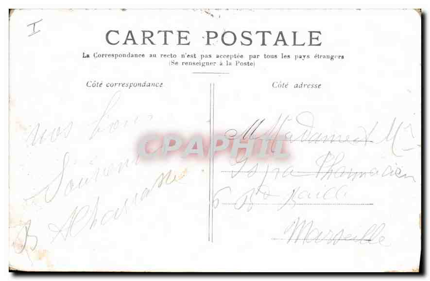 CPA Versailles Grand Trianon  — Verso