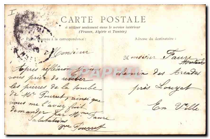 CPA Versailles Palais du Petit Trianon  — Verso