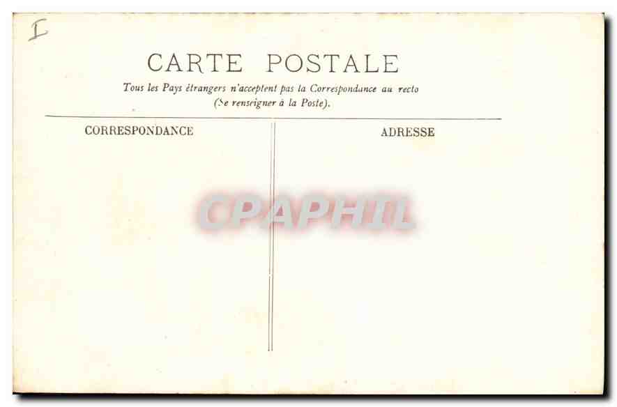 CPA Versailles Le Chateau La Cour de Marbre  — Rückseite