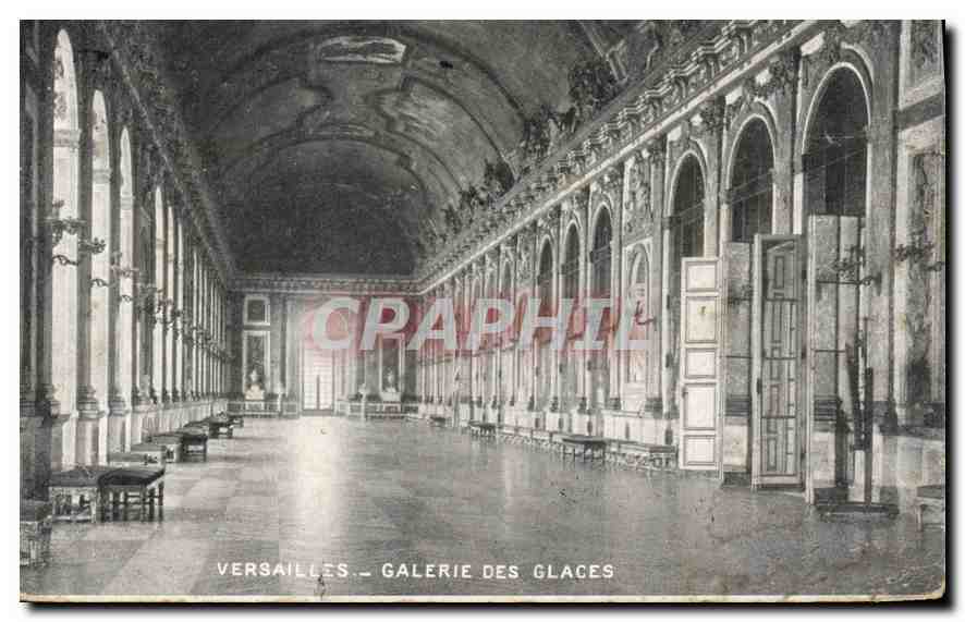 CPA Versailles Galerie des Glaces 