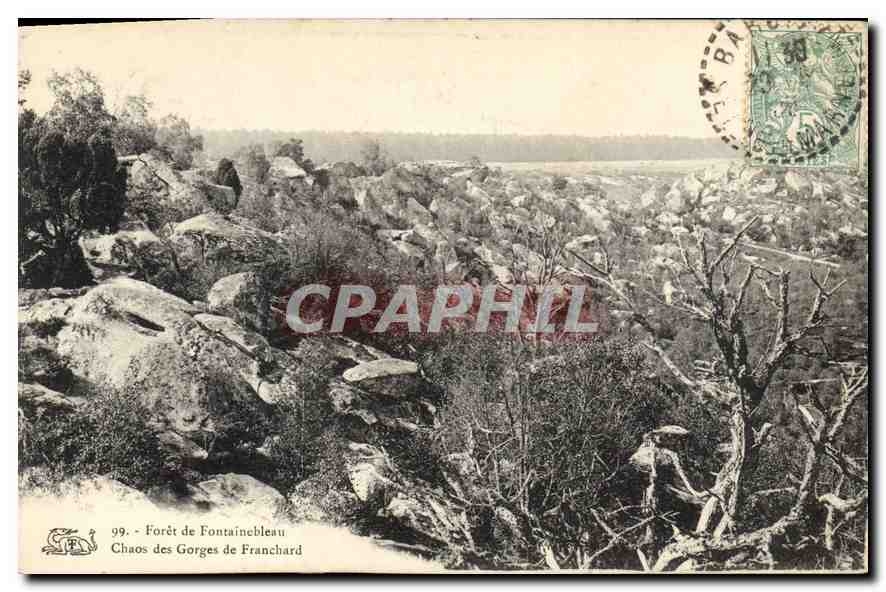 Forêt de Fontainebleau — Chaos des Gorges de Franchard — CPAPHIL n°99