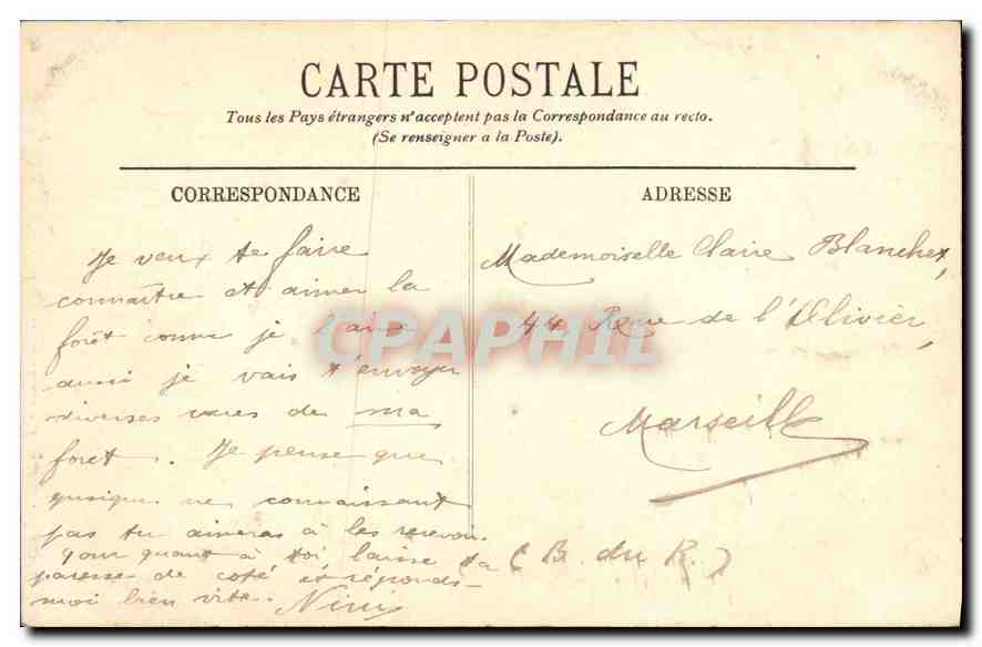 Fôret de Fontainebleau — La Mare aux Pigeons — LL. — n°223 — Reverso