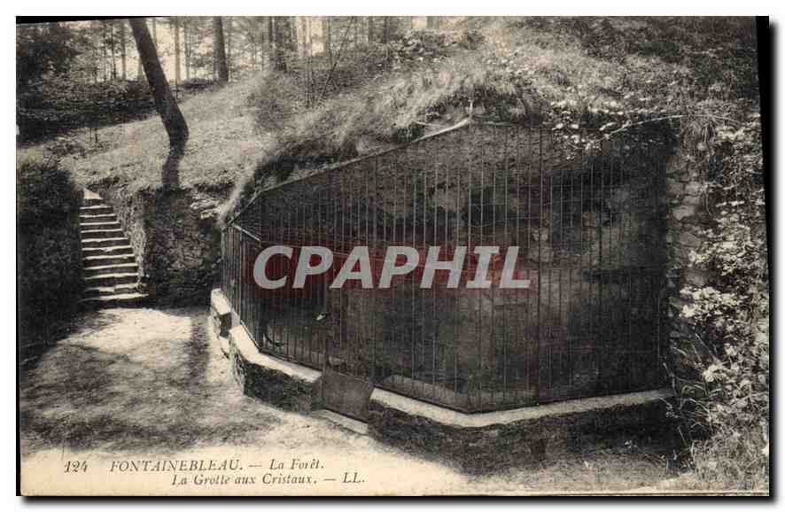 Fontainebleau — La Forêt. De Kristalgrot — LL.