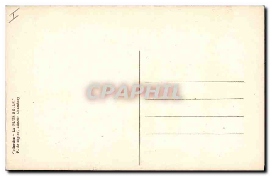 CPA Chambery Le Perron du Chateau  — Rückseite