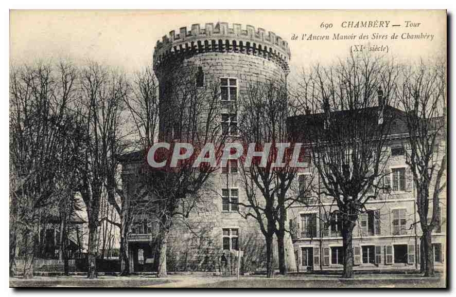 CPA Chambery Tour de l'Ancien Manoir des Sires de Chambery 