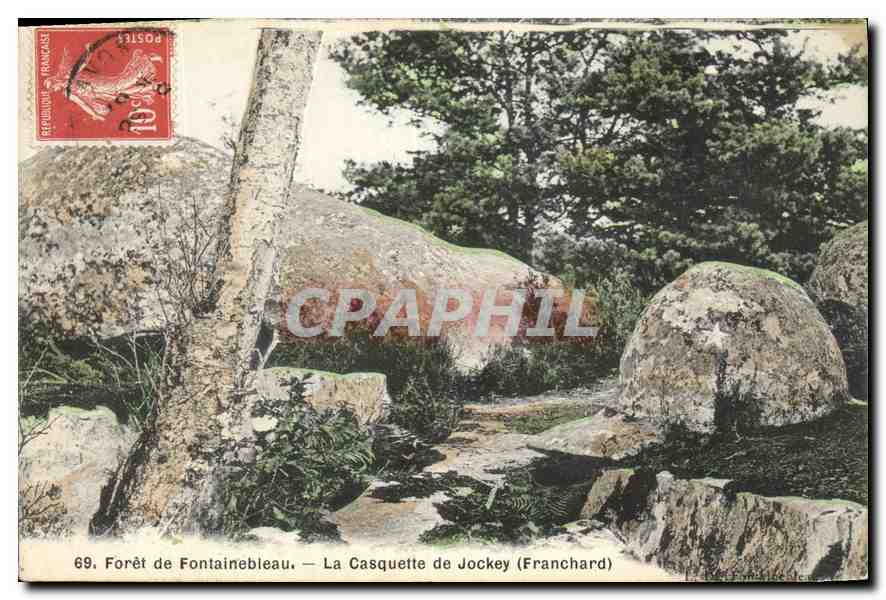 Forêt de Fontainebleau — La Casquette de Jockey (Franchard) — Éditeur non identifié, n° 69