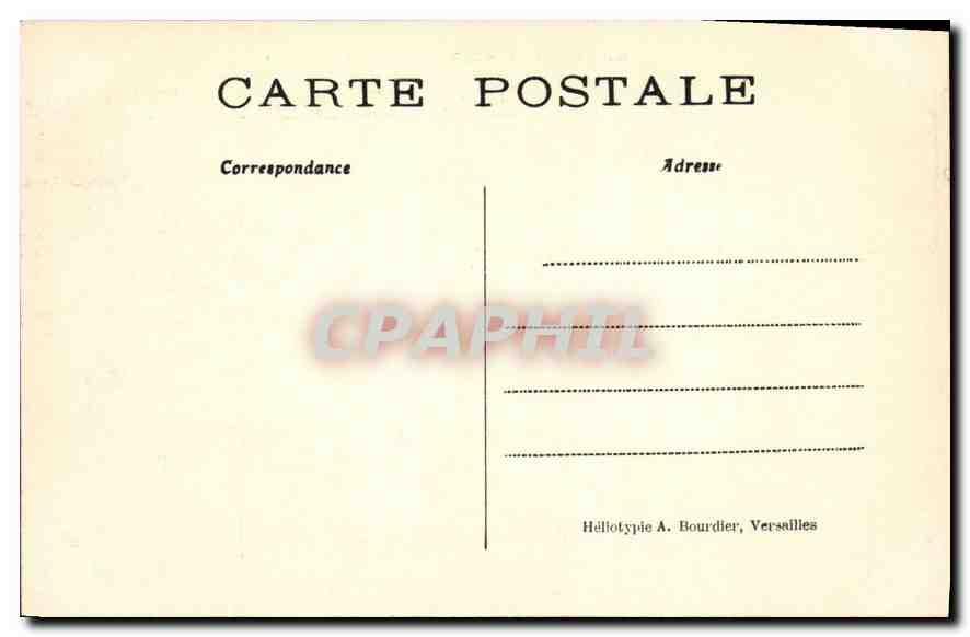 CPA Parc de Versailles Le Bassin d'Apollon  — Verso