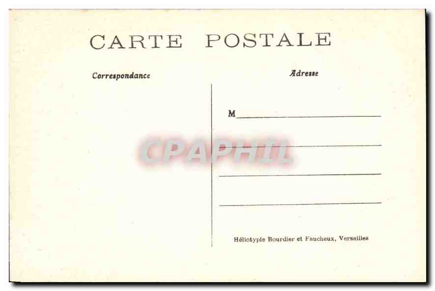 CPA Parc de Versailles Bassin de Latone  — Verso