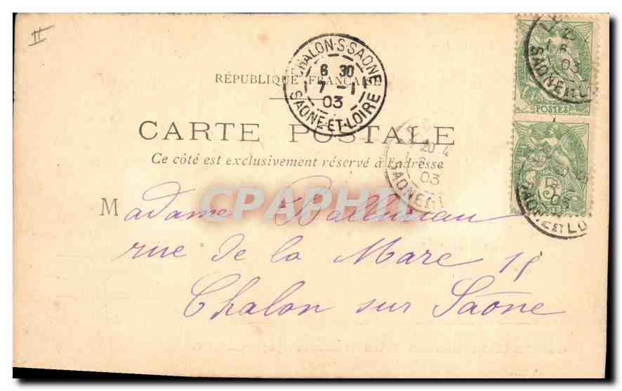 CPA Chateu de Saint Germain Seine et Oise construit en 1370 par Charles V  — Verso