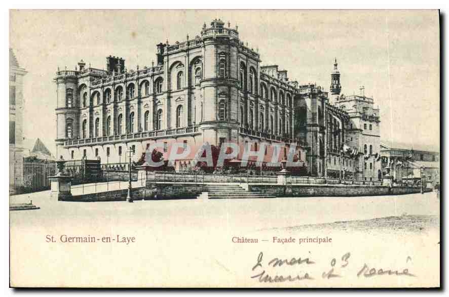 CPA St Germain en Laye Chateau Facade principale 