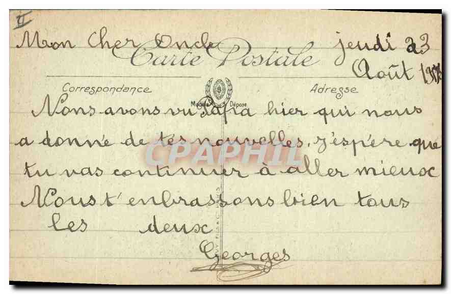 CPA Saint Germain en Laye Vue generale prise de la Terrasse  — Rückseite