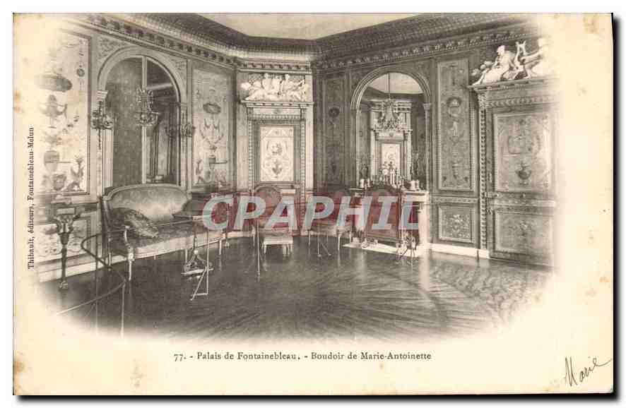 Schloss Fontainebleau — Boudoir von Marie-Antoinette — Thibault, Adrien, Fontainebleau-Meulan, n°77