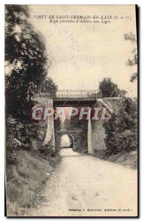 Forêt de Saint-Germain-en-Laye — Route forestière d'Achères aux Loges — Collection J. Lounvrier