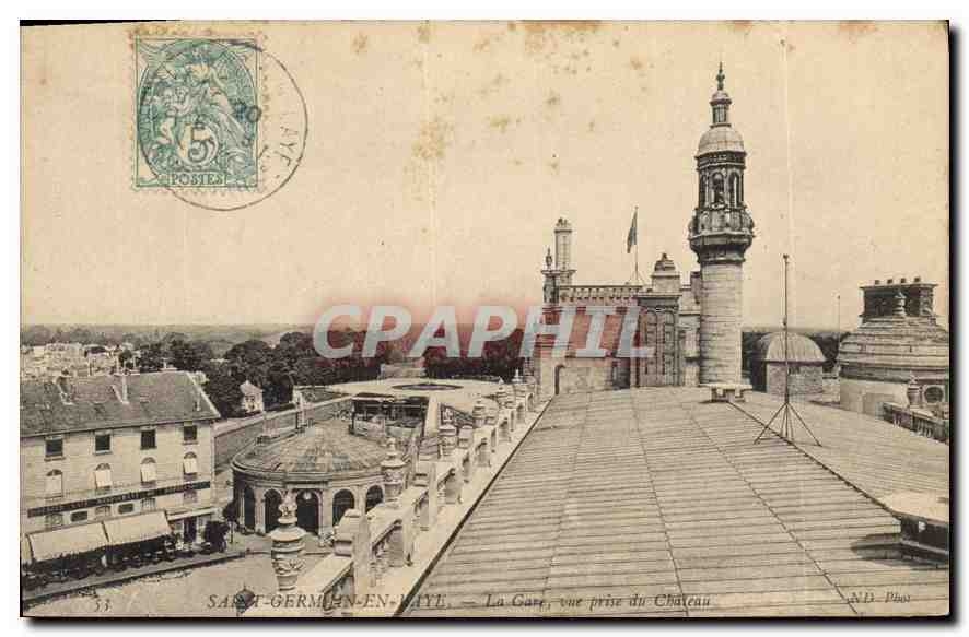 Saint-Germain-en-Laye — La Gare, vue prise du Château — N.D. Photo