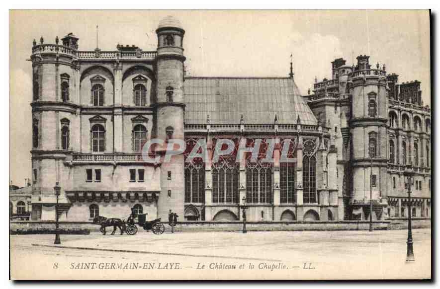 CPA Saint Germain en Laye Le Chateau et la Chapelle 