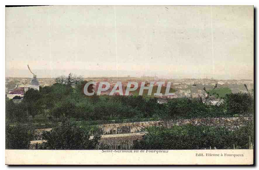 Saint-Germain-en-Laye — vue panoramique — Édit. Elienne à Pourqueux - Anverso