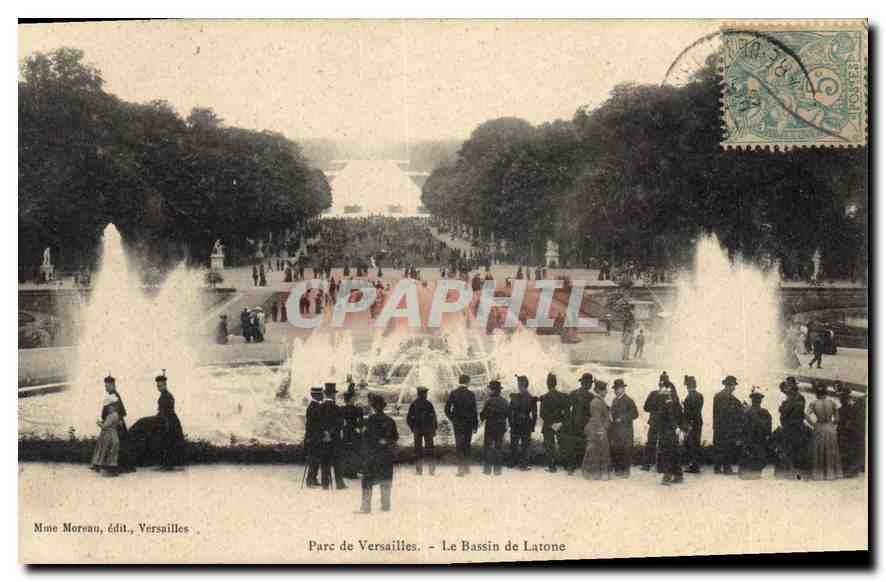 Parc de Versailles — Le Bassin de Latone — Mme Moreau, édit., Versailles