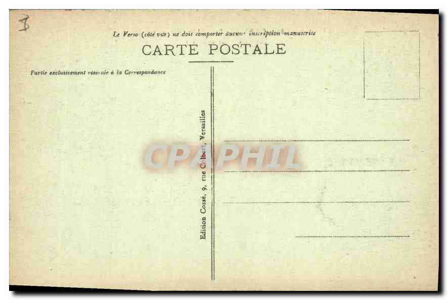CPA Versailles Le Parc L'Orangerie  — Verso