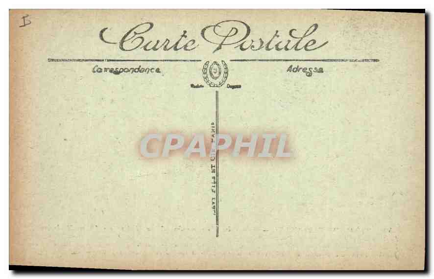 CPA Palais de Versailles  — Verso