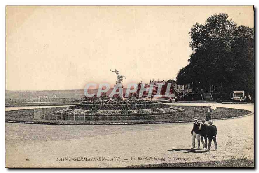 CPA Saint Germain en Laye Le Rond Point de la Terrasse 