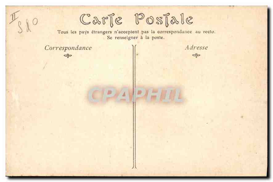 CPA Saint Germain en Laye Le Rond Point de la Terrasse  — Verso