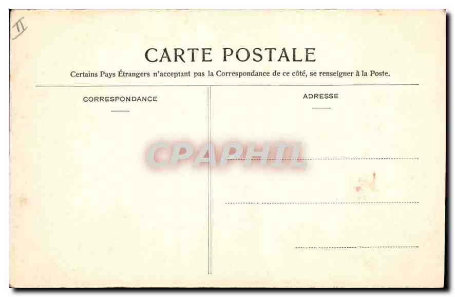 CPA Saint Germain en Laye Le Chateau  — Verso