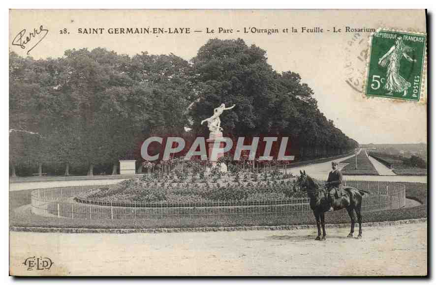 Saint Germain-en-Laye — Le Parc - L'Ouragan et la Feuille - Le Rosarium — Éditeur E.P.D. n°28