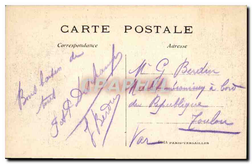 Parc de Versailles — Le Bassin de Latone et les parterres — Édita Paris-Versailles n°38 — Rückseite