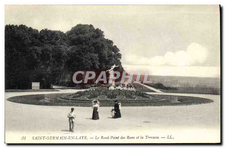 Saint-Germain-en-Laye — Le Rond-Point des Roses et la Terrasse — LL. n°31