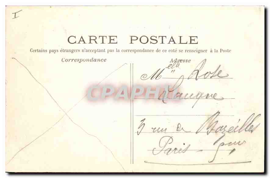CPA Saint Germain en Laye Le Chateau  — Verso