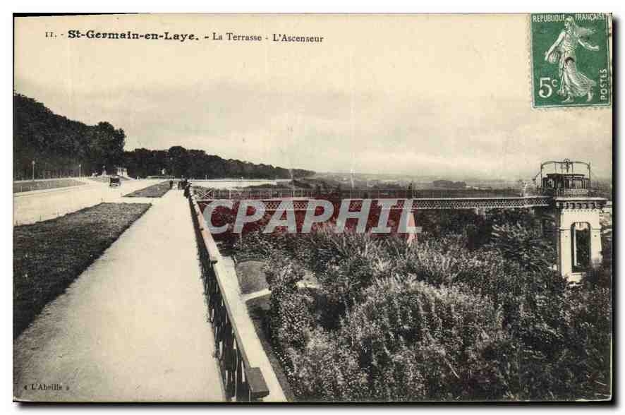 St-Germain-en-Laye - La Terrasse - L'Ascenseur — L'Abellis - Recto
