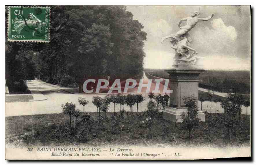 CPA Saint Germain en Laye La Terrasse Rond Point du Rosarium 
