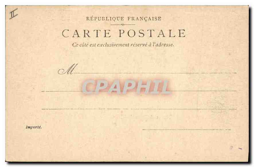 CPA Saint Germain en Laye Theatre et Statue de Thiers  — Verso