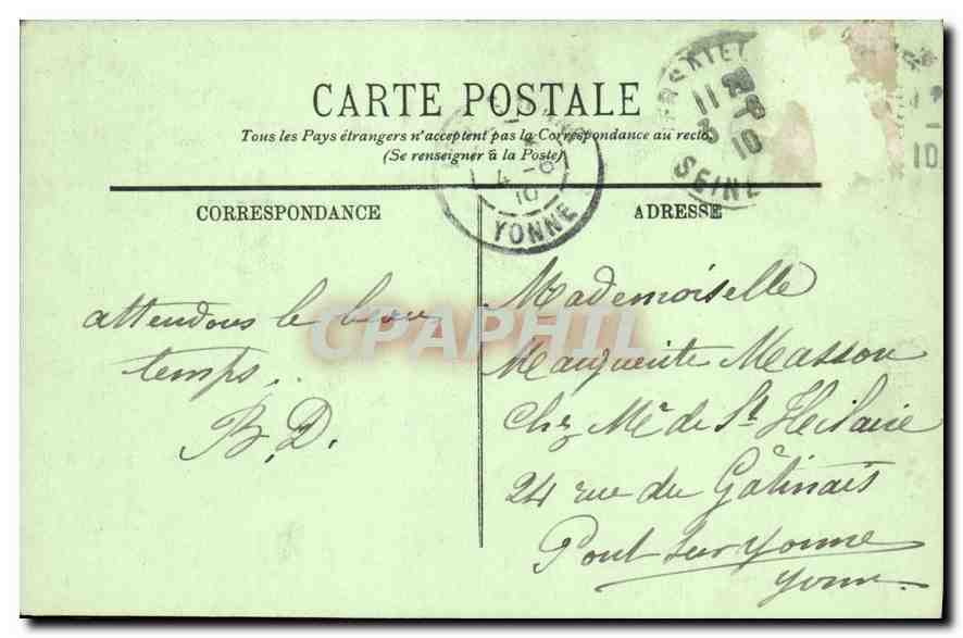 CPA Versailles Petit Trianon Le Pavillon de Musique  — Verso