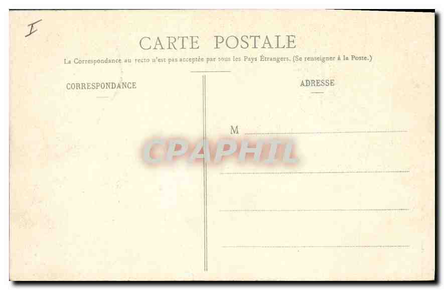 CPA Versailles Palais du Petit Trianon Chambre de Marie Antoinette  — Verso