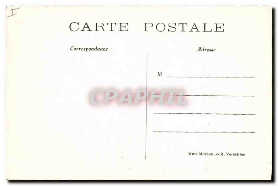 CPA Versailles Hameau de Marie Antoinette Le Boudoir  — Verso