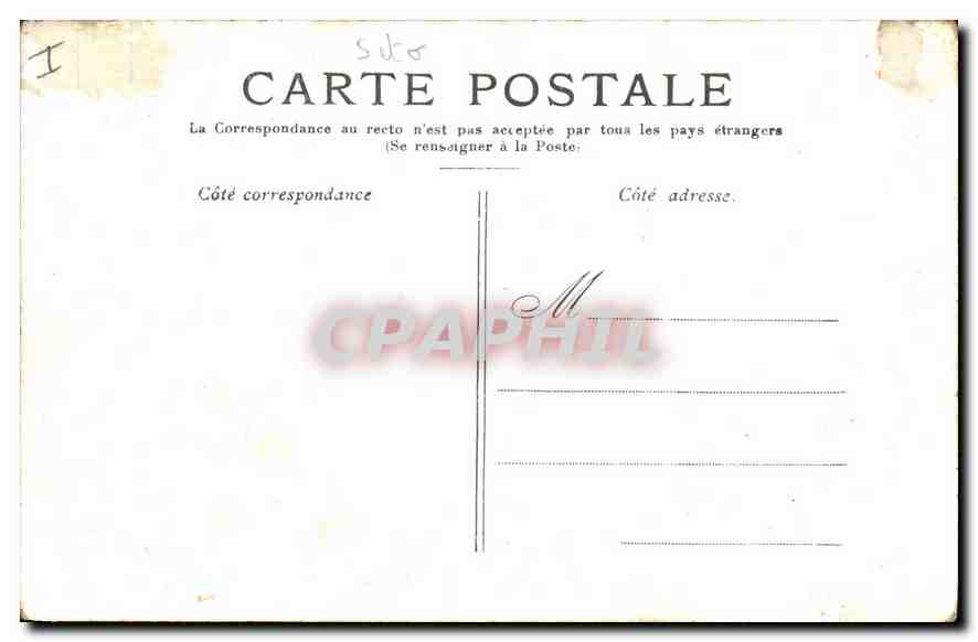 CPA Versailles La galerie des Glaces  — Rückseite