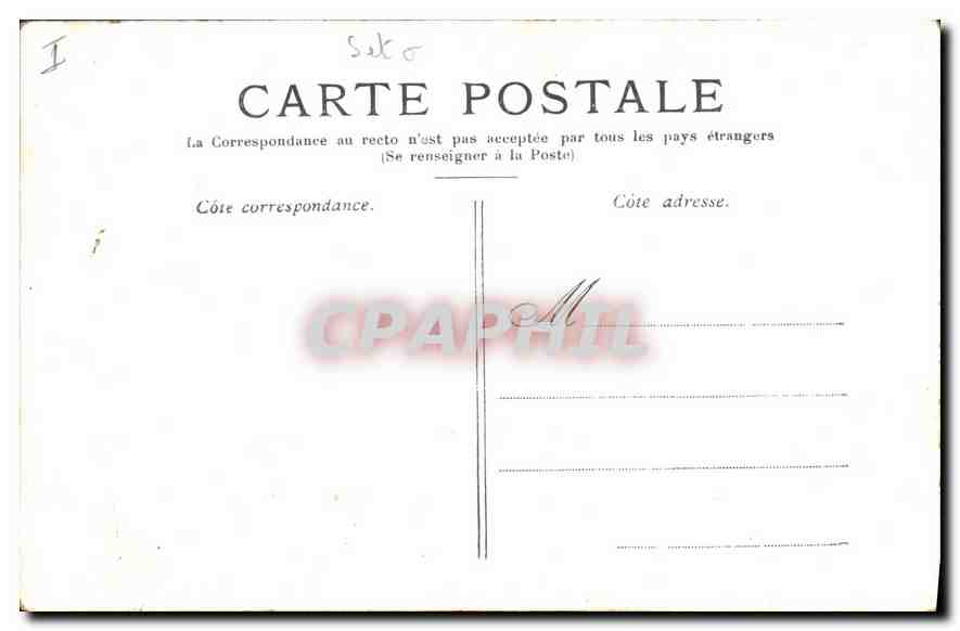 CPA Versailles Parterre du Nord  — Verso
