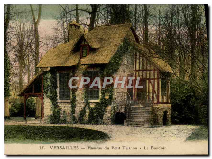 CPA Versailles Hameau du Petit Trianon Le Boudoir 