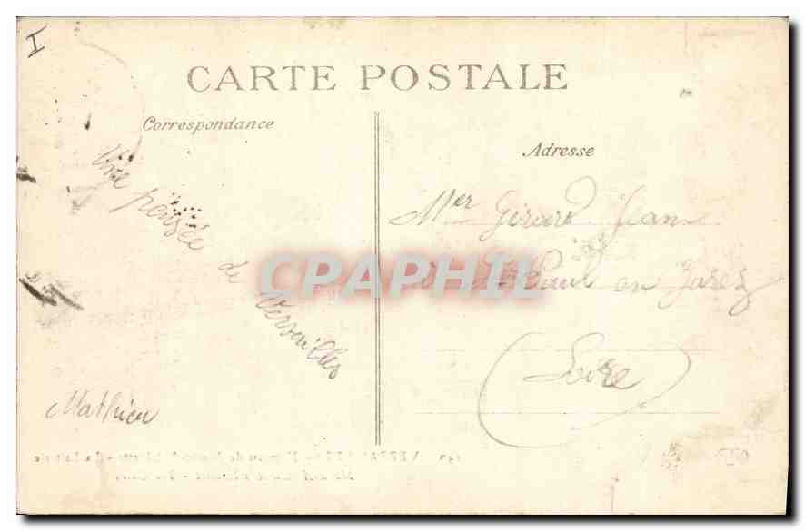 CPA Versailles Hameau de Marie Antoinette La Laiterie  — Verso