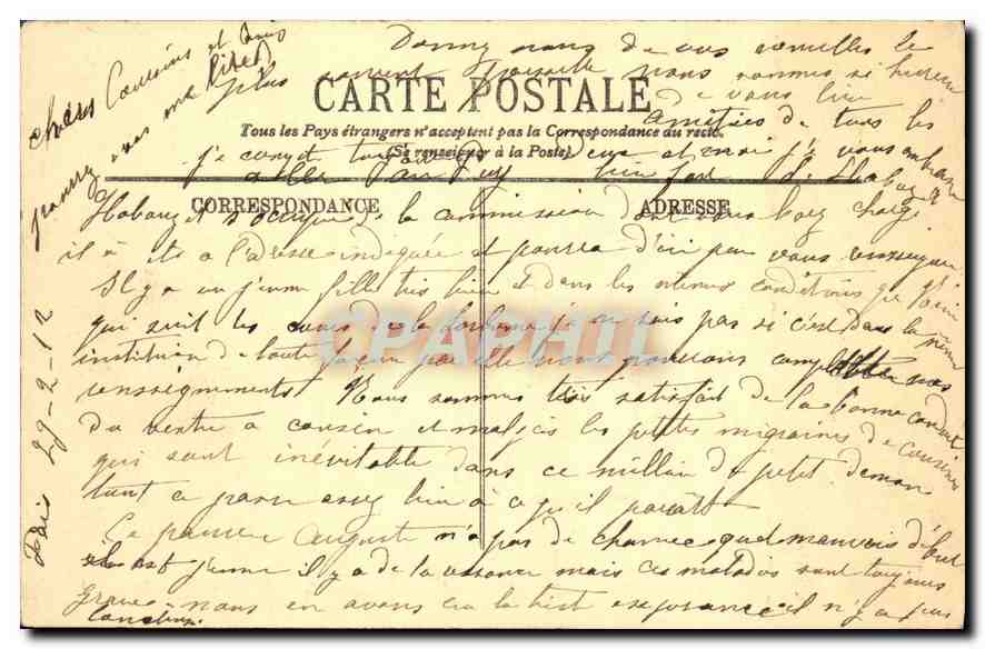 CPA Versailles Hameau de Marie Antoinette La Maison de la Reine  — Verso
