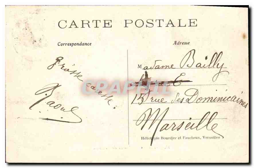 CPA Versailles Moulin de Trianon  — Verso